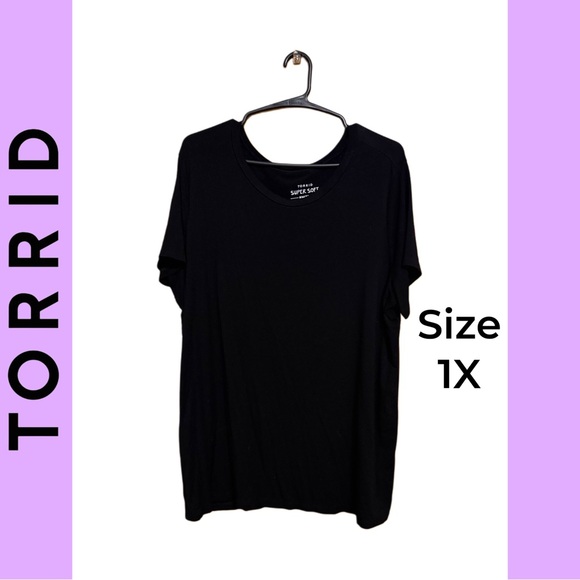 torrid Tops - 👚✨ Torrid Super Soft Short Sleeve Tee – Size 1X – Black ✨👚